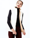 Chaleco reversible acolchado beige