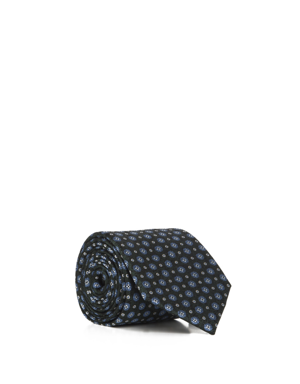 Blue floral tie