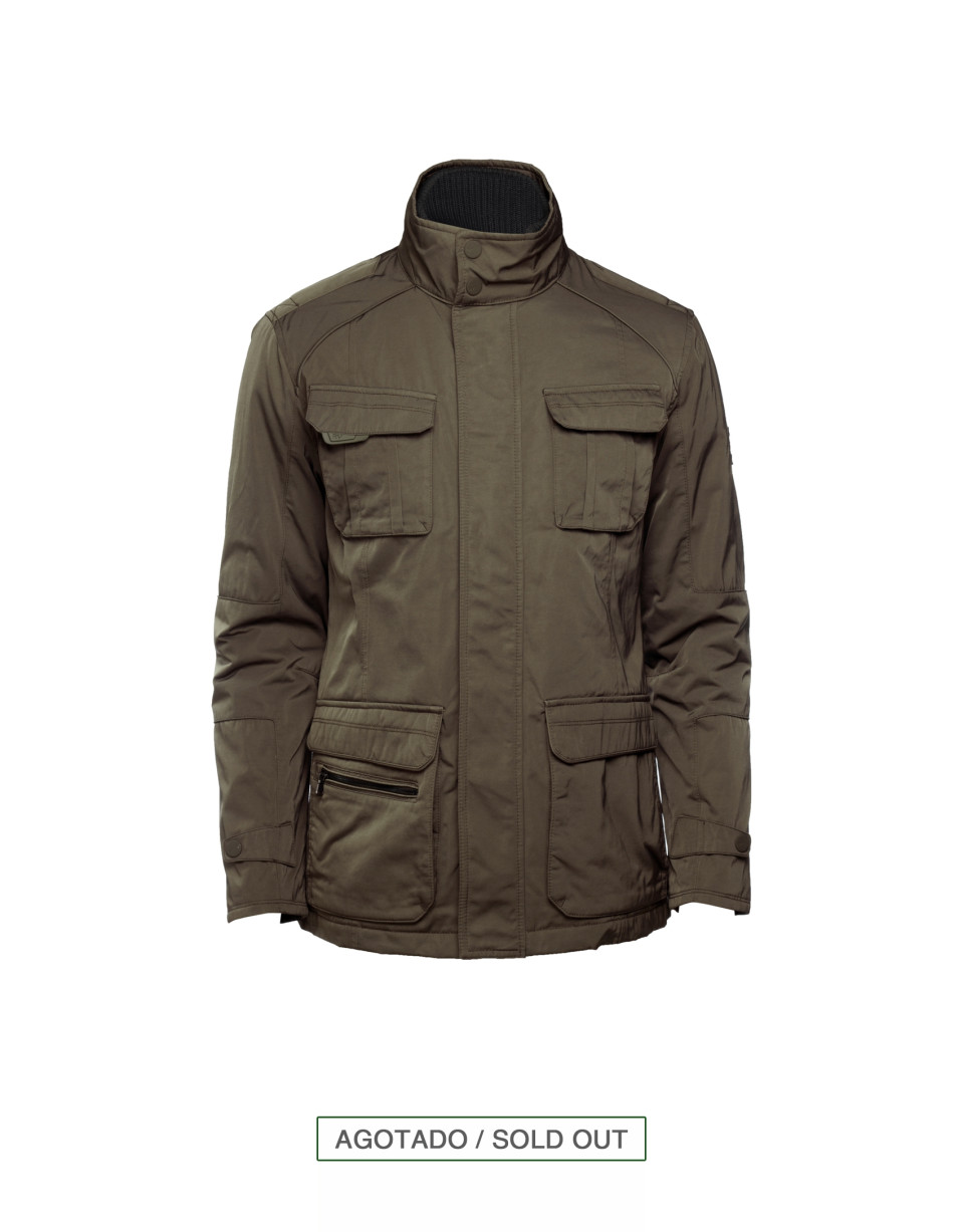 Khaki casual parka 