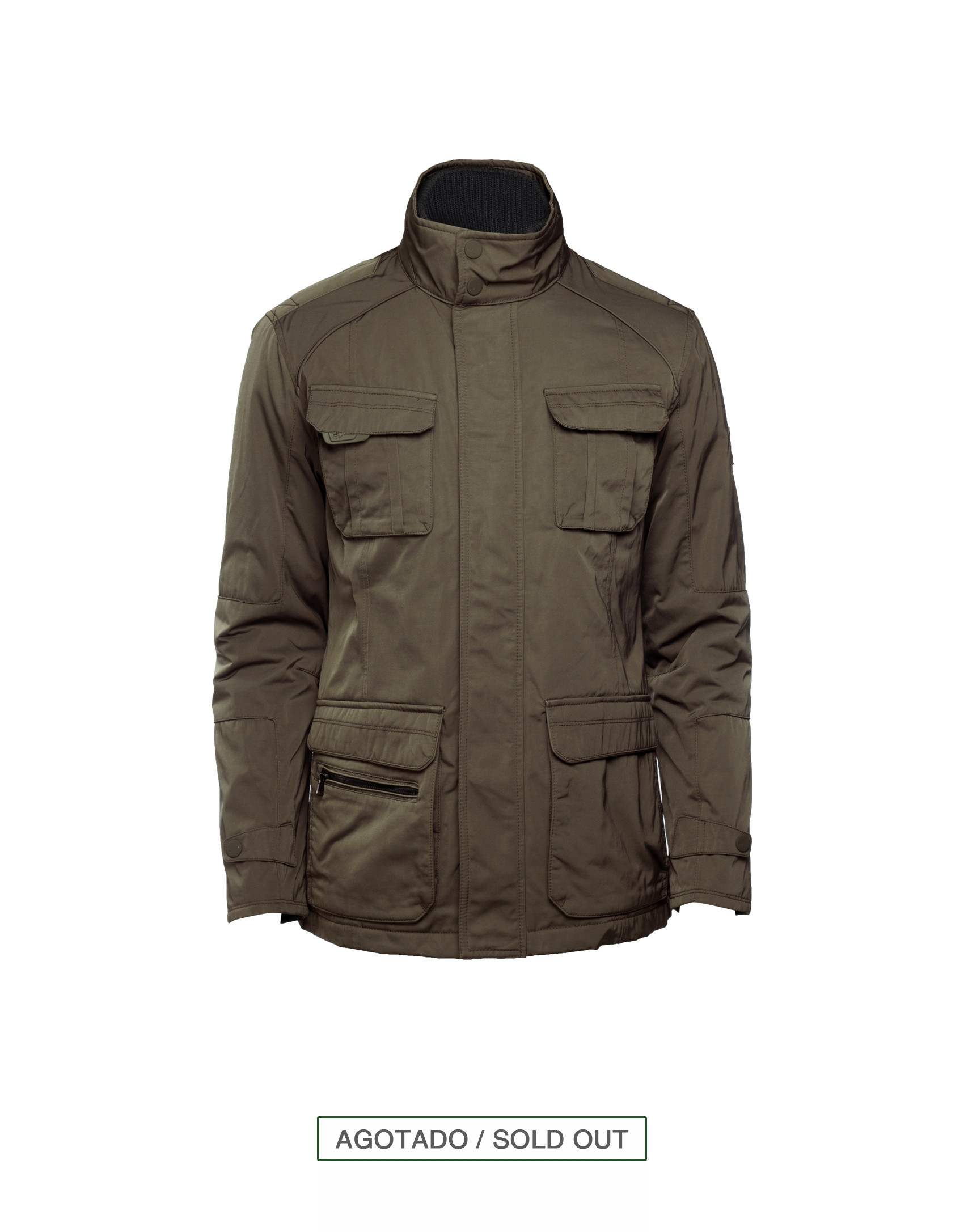 Khaki casual parka 