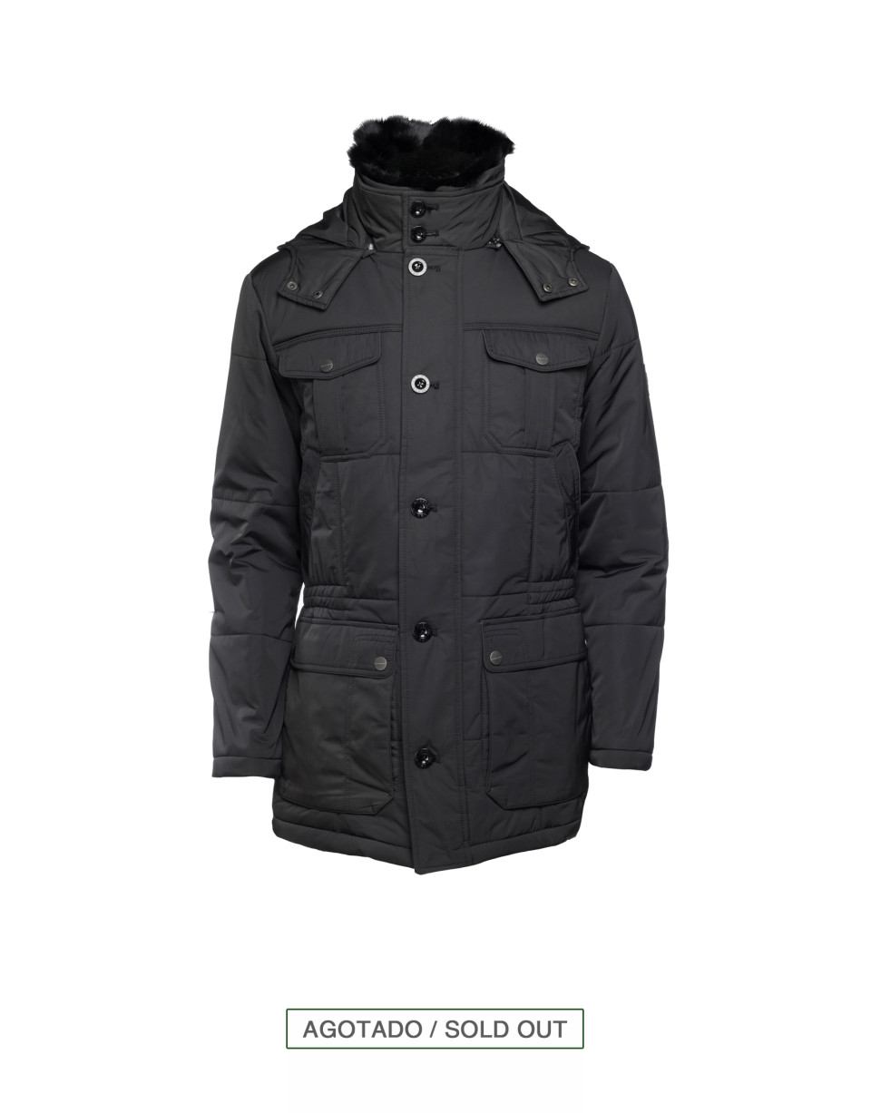 Plumífero sport negro