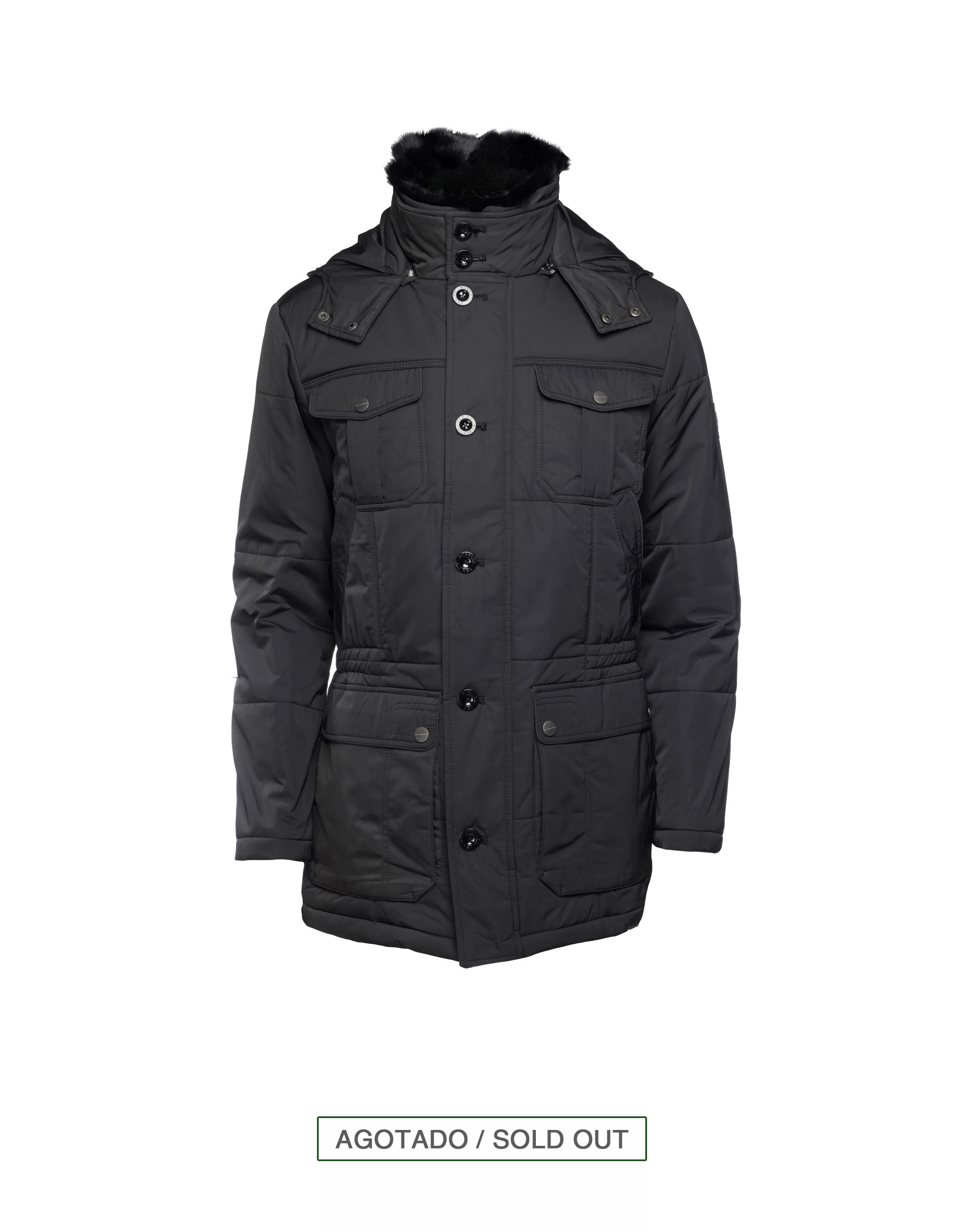 Plumífero sport negro