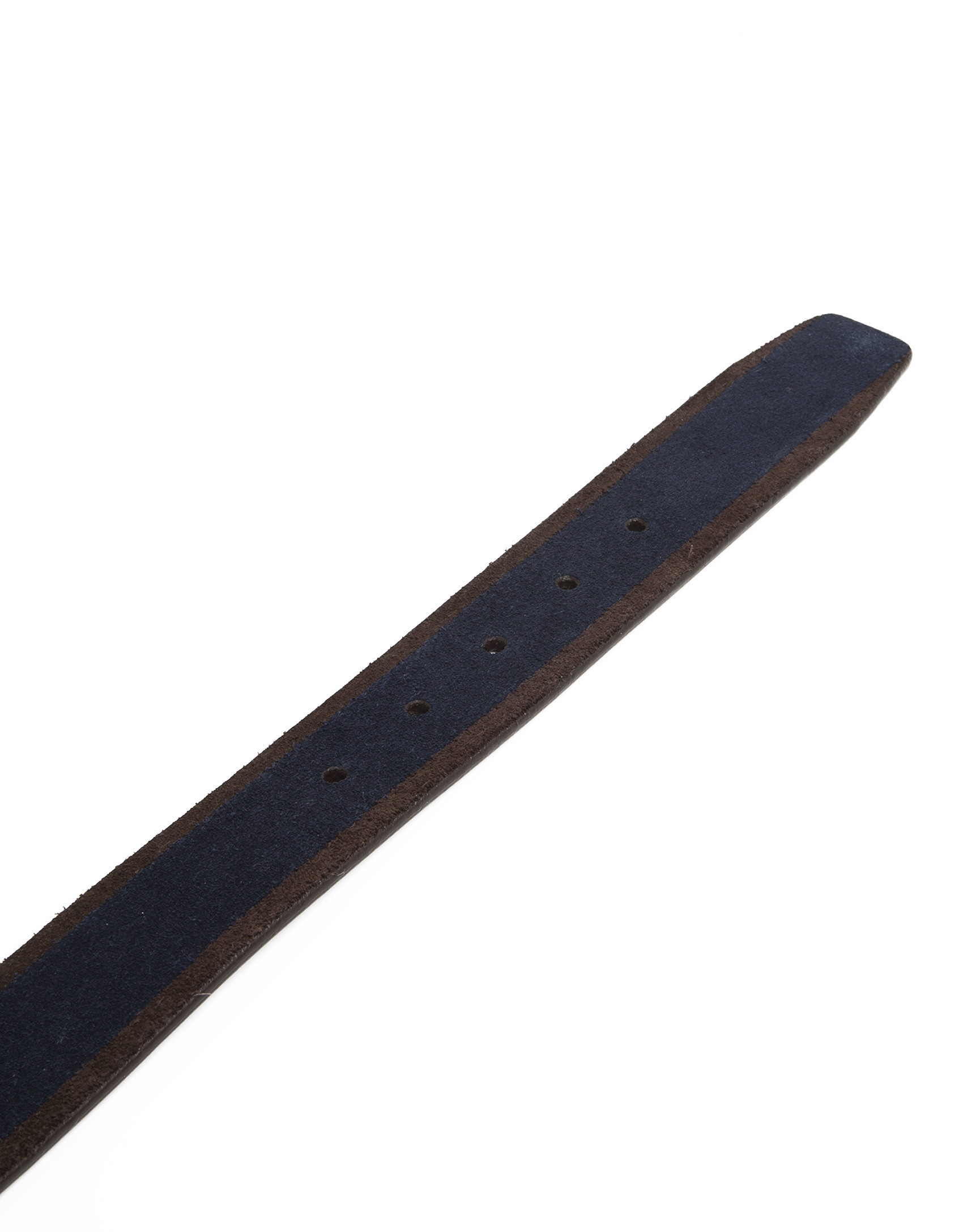 Navy split leather belt
