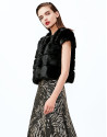 Black short sleeve bolero jacket