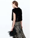 Black short sleeve bolero jacket