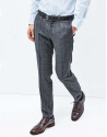 Pantalón cuadros gris