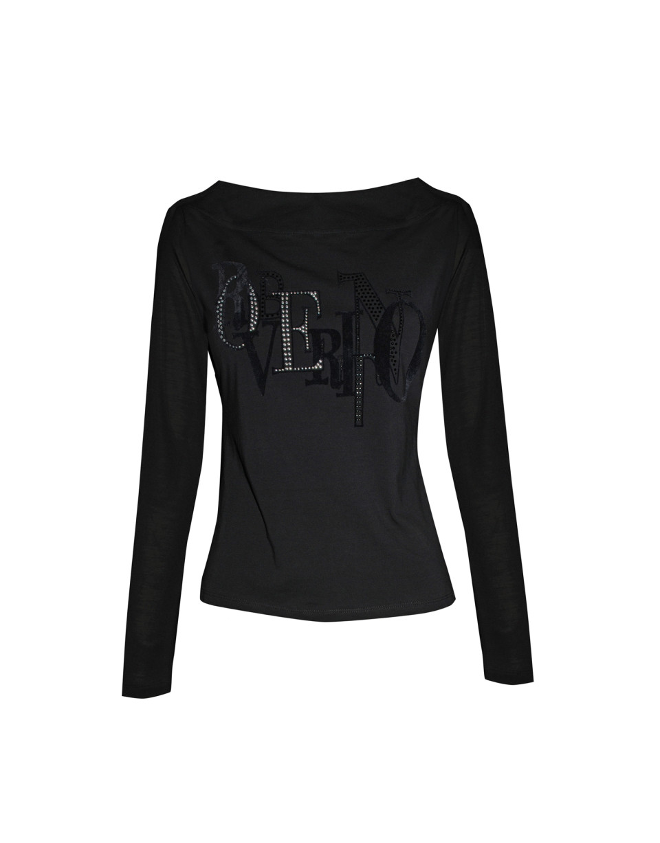 Black t-shirt with RV logo