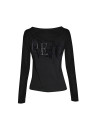 Black t-shirt with RV logo
