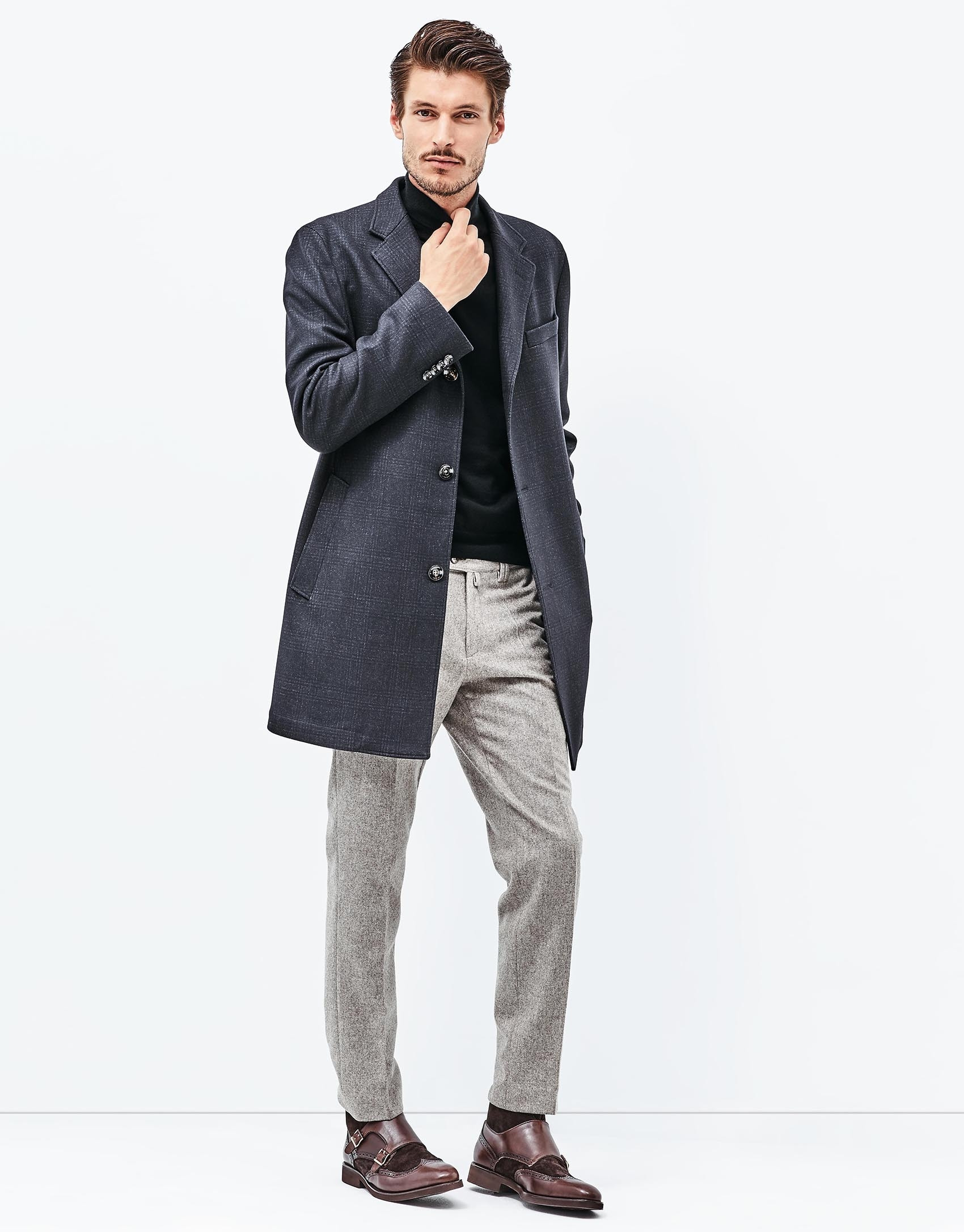 Pantalón franela marrón
