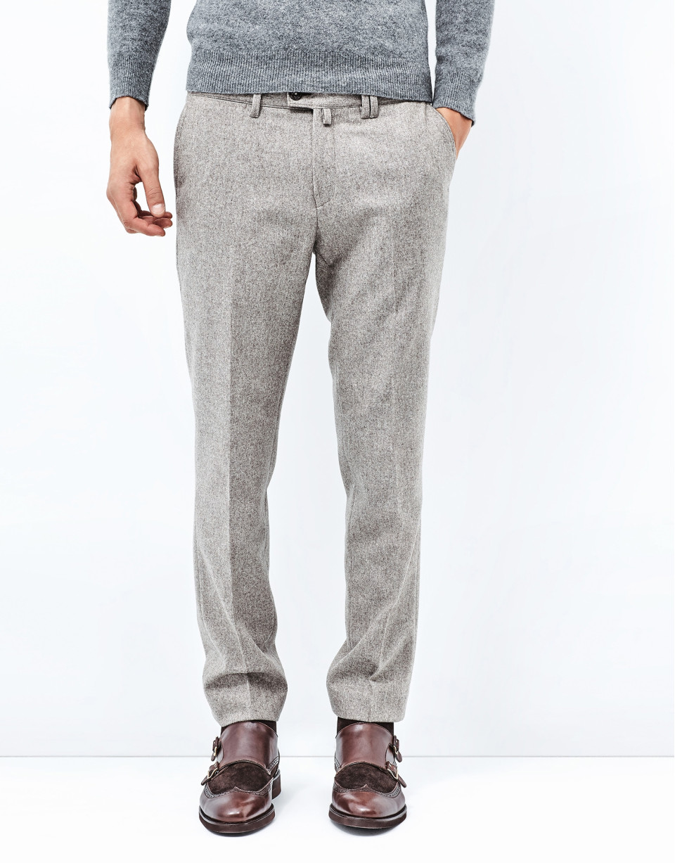 Pantalón franela marrón