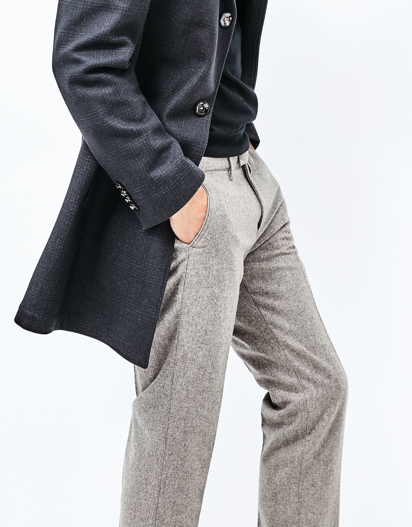 Pantalón franela marrón