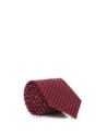 Blue and beige diamond tie