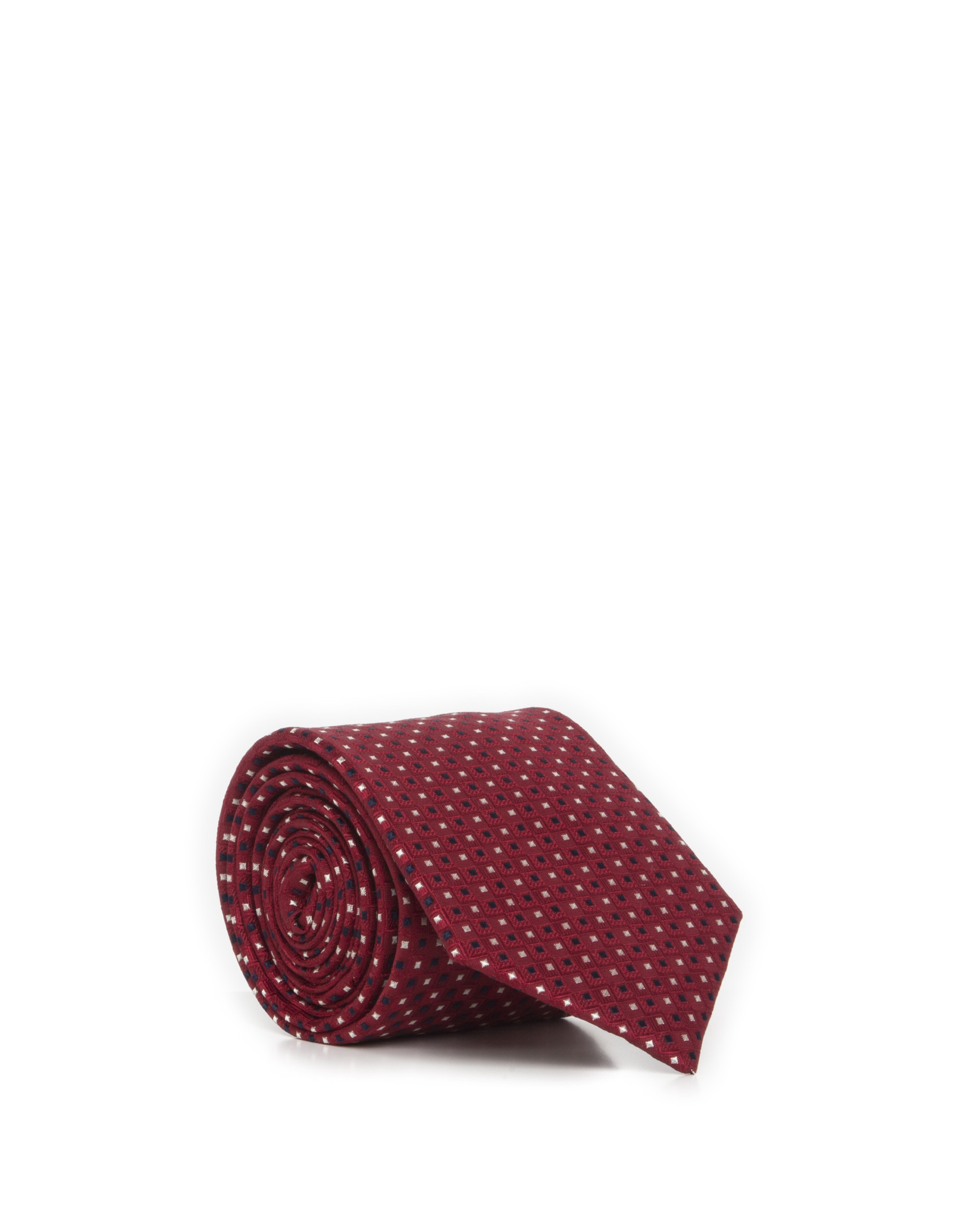 Blue and beige diamond tie