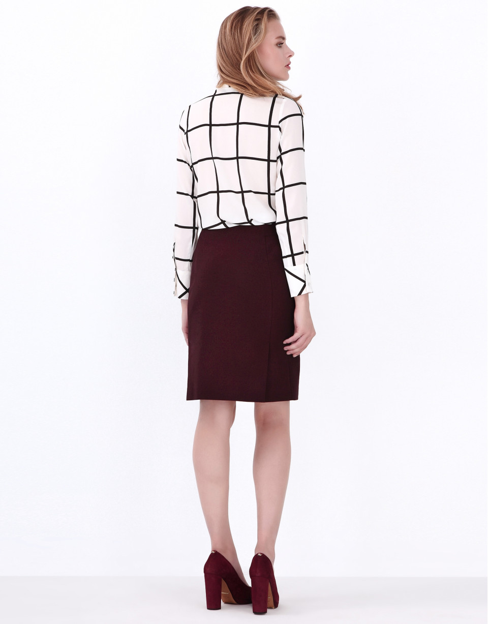 Blusa cuadros lazada