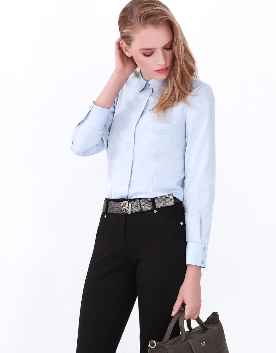 Blue long sleeve shirt