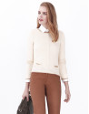 Jersey bolsillos blanco roto