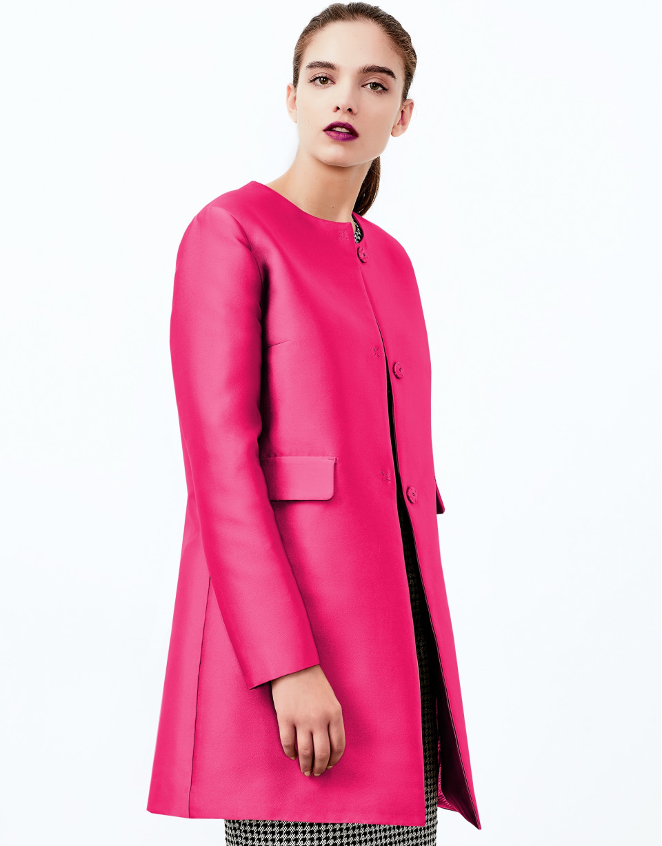 Aubergine short coat