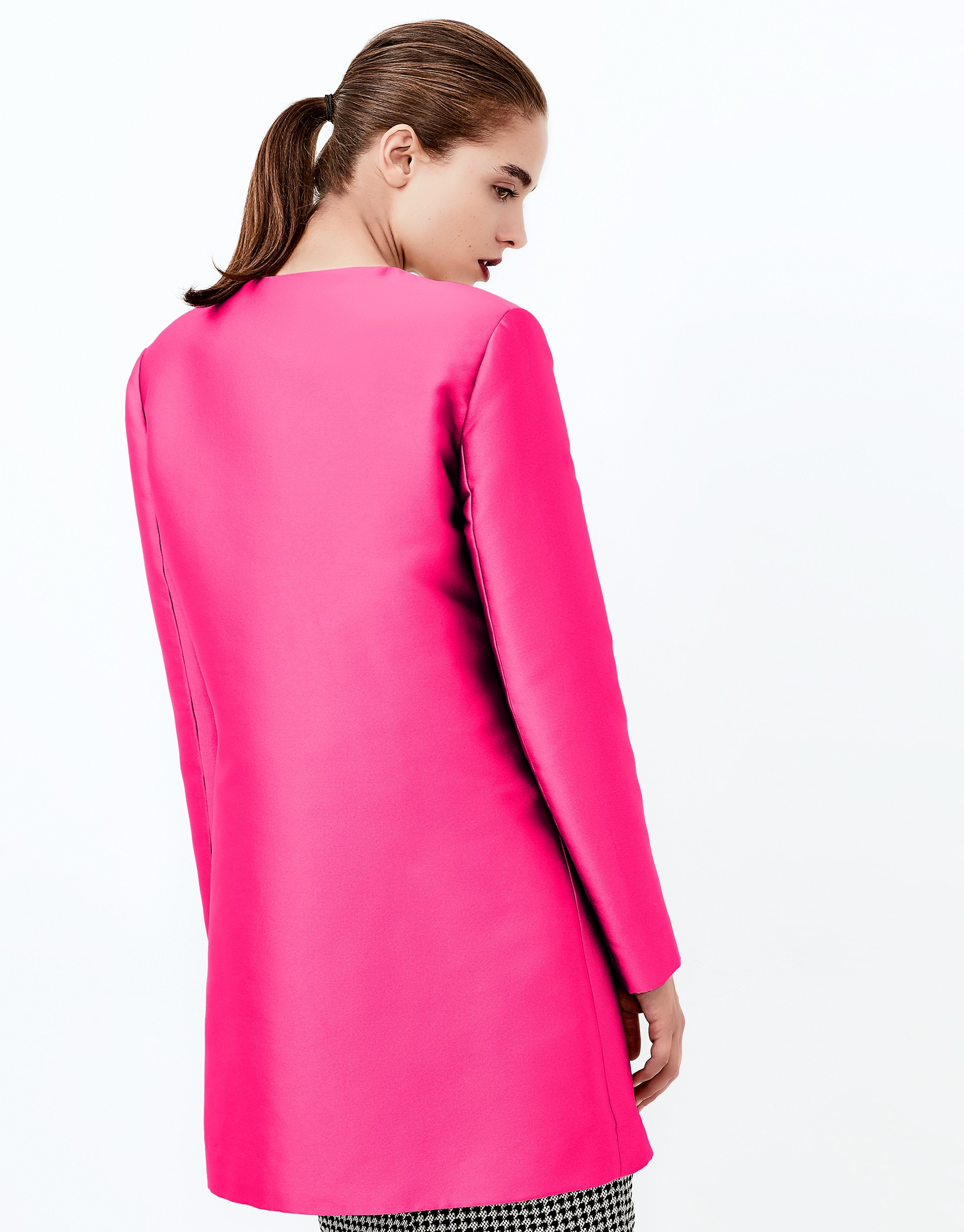 Aubergine short coat