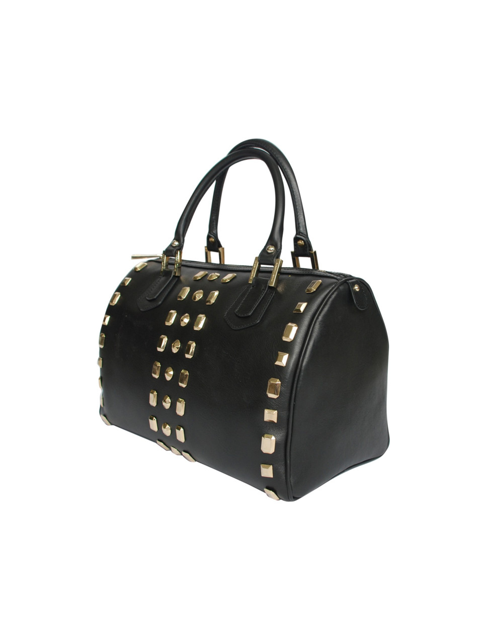 Bowling bag gold studs
