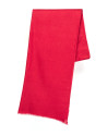 Red plain scarf