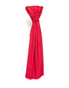 Red plain scarf