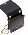 Bolso mini shoulder piel negra Eme