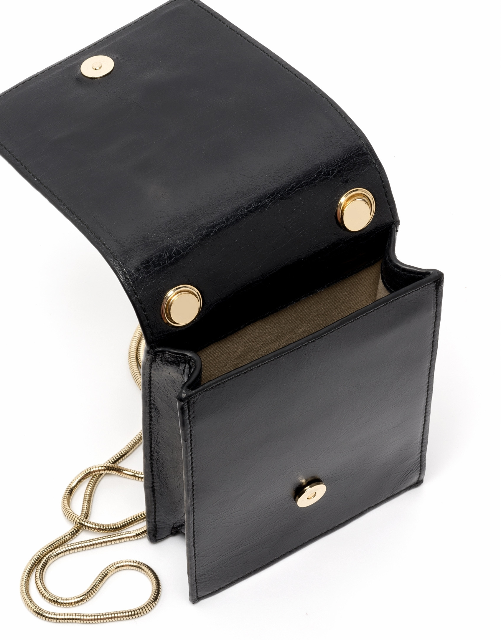 Black leather Eme mini shoulder bag