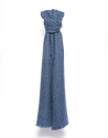 Blue dotted scarf