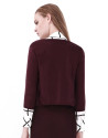 Chaqueta corta berenjena