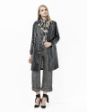 Trench grabado coco negro