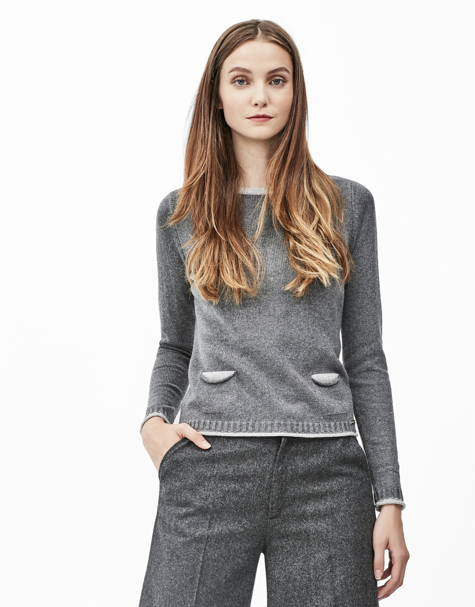 Jersey bolsillos gris