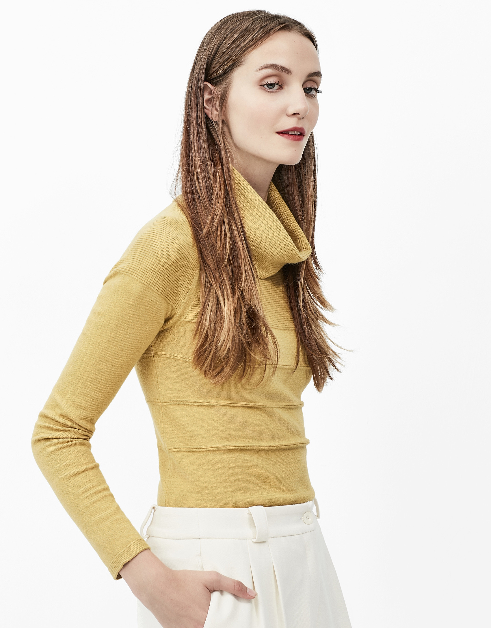 Light green turtle neck sweater