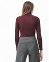 Aubergine ribbed sweater