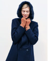 Chaquetón capucha azul