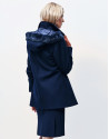 Chaquetón capucha azul