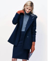 Chaquetón capucha azul