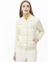 Cazadora bomber acolchada beige