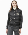Cazadora bomber acolchada negra