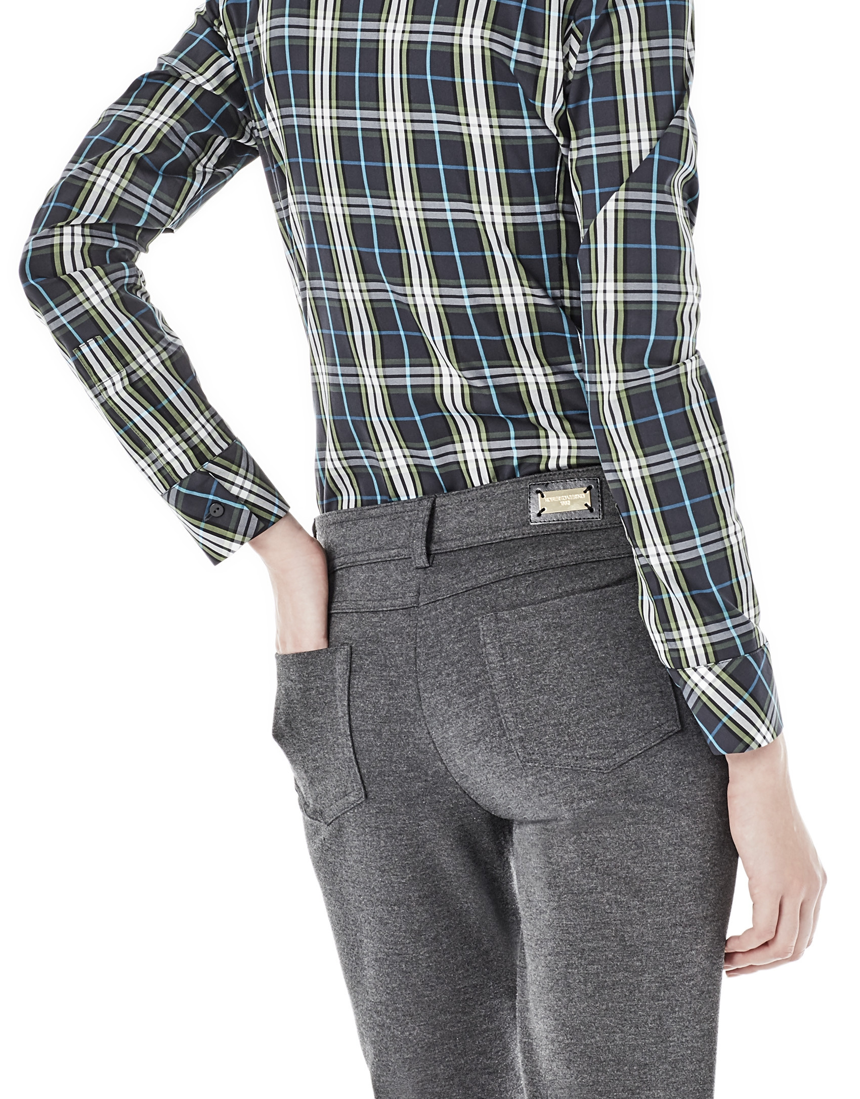 Grey pants with 5 pockets