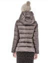 Brown short ski jacket