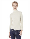 Jersey canalé beige