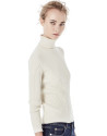 Jersey canalé beige