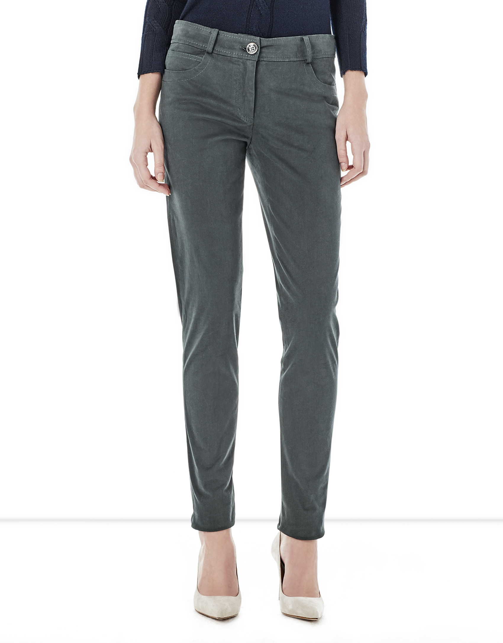 Green pants with 5 pockets