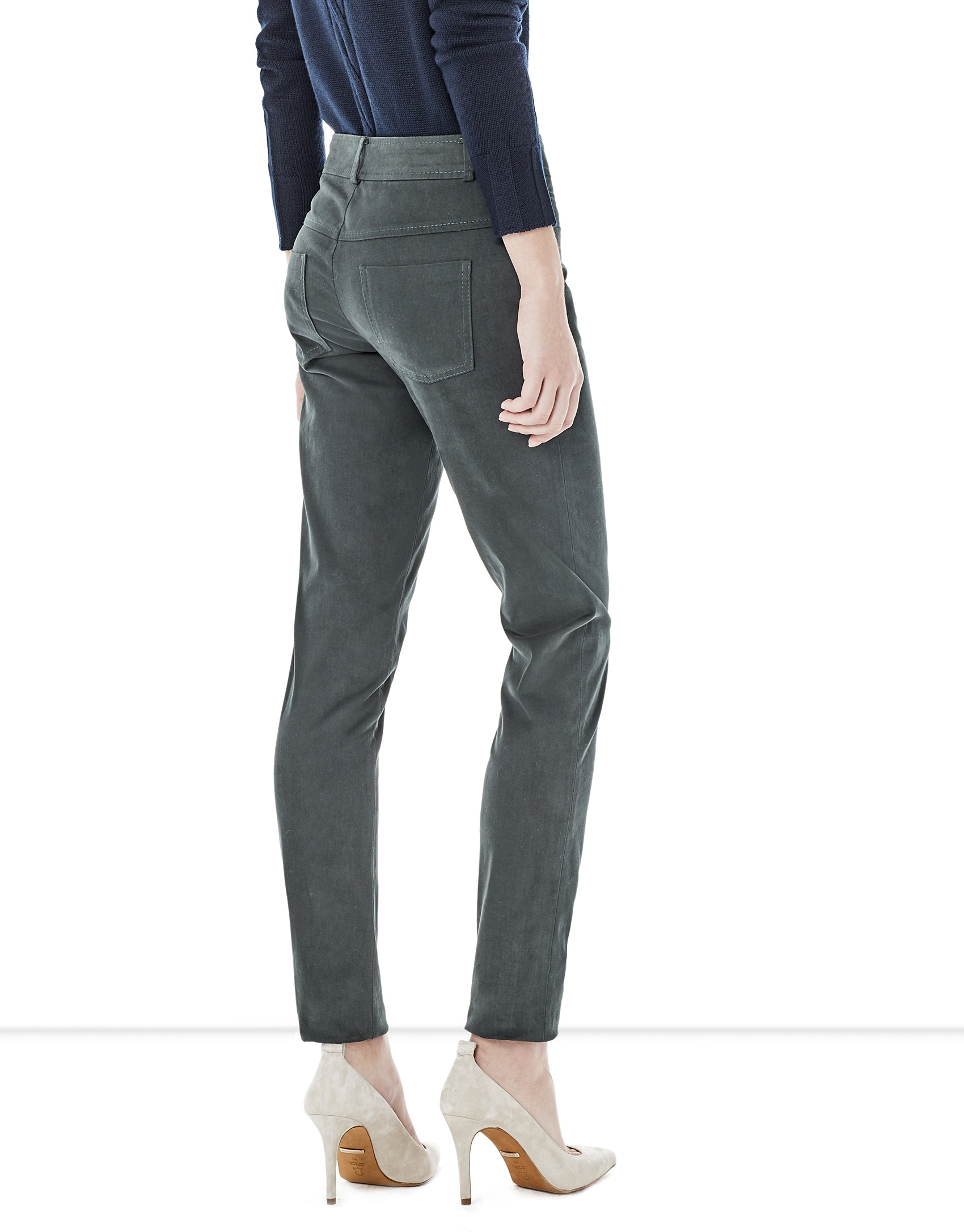 Green pants with 5 pockets