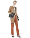 Chaqueta larga bolsillos beige