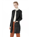 Grey long jacket with pockets