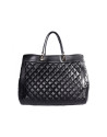 Black quilted bag