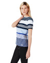 Camiseta rayas azul