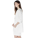 Ivory jacquard short coat