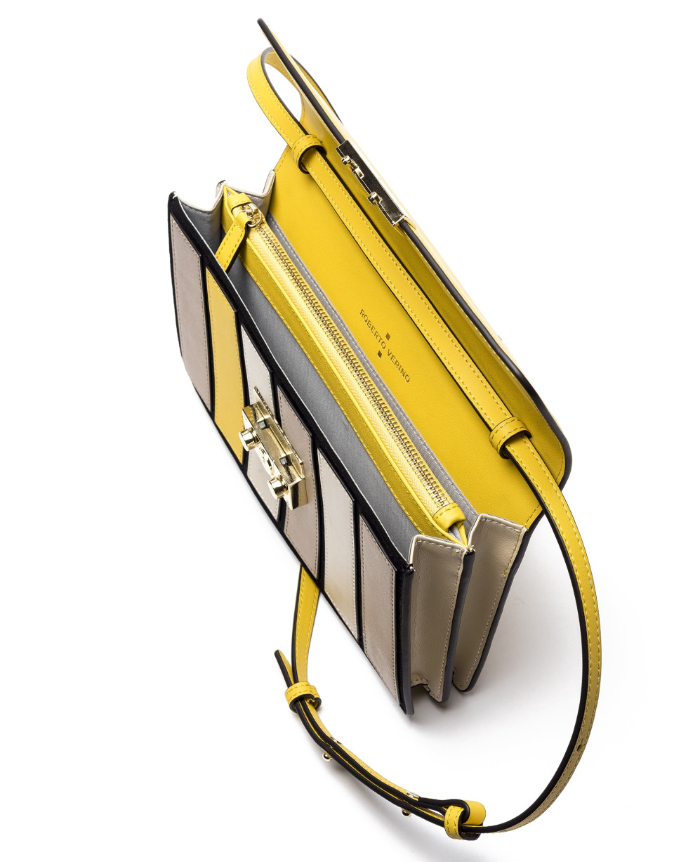 Bolso Shoulder/Clutch Geraldine amarillo